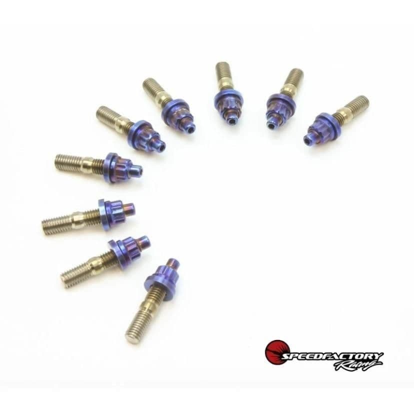 SPEEDFACTORY TITANIUM EXHAUST OR INTAKE RAW STUD KIT - M8X1.25 -10PCS FOR F20C/F22C S2000 CYL HEAD