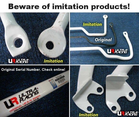 ULTRA RACING 2-POINT C-PILLAR REAR BAR MAZDA MX5 NA 90-98