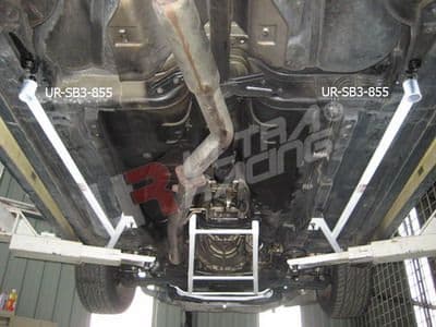 ULTRA RACING 2X 3-POINT SIDE/FLOOR BARS NISSAN S14 95-99