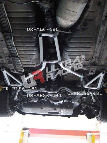 ULTRA RACING 2X4P MID LOWER BRACES NISSAN SKYLINE R32 GTR