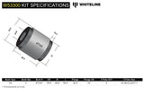WHITELINE FRONT LOWER ARM, INNER REAR BUSH KIT (+0.5 CASTER) | TOYOTA MR2 MK3 ZZW30